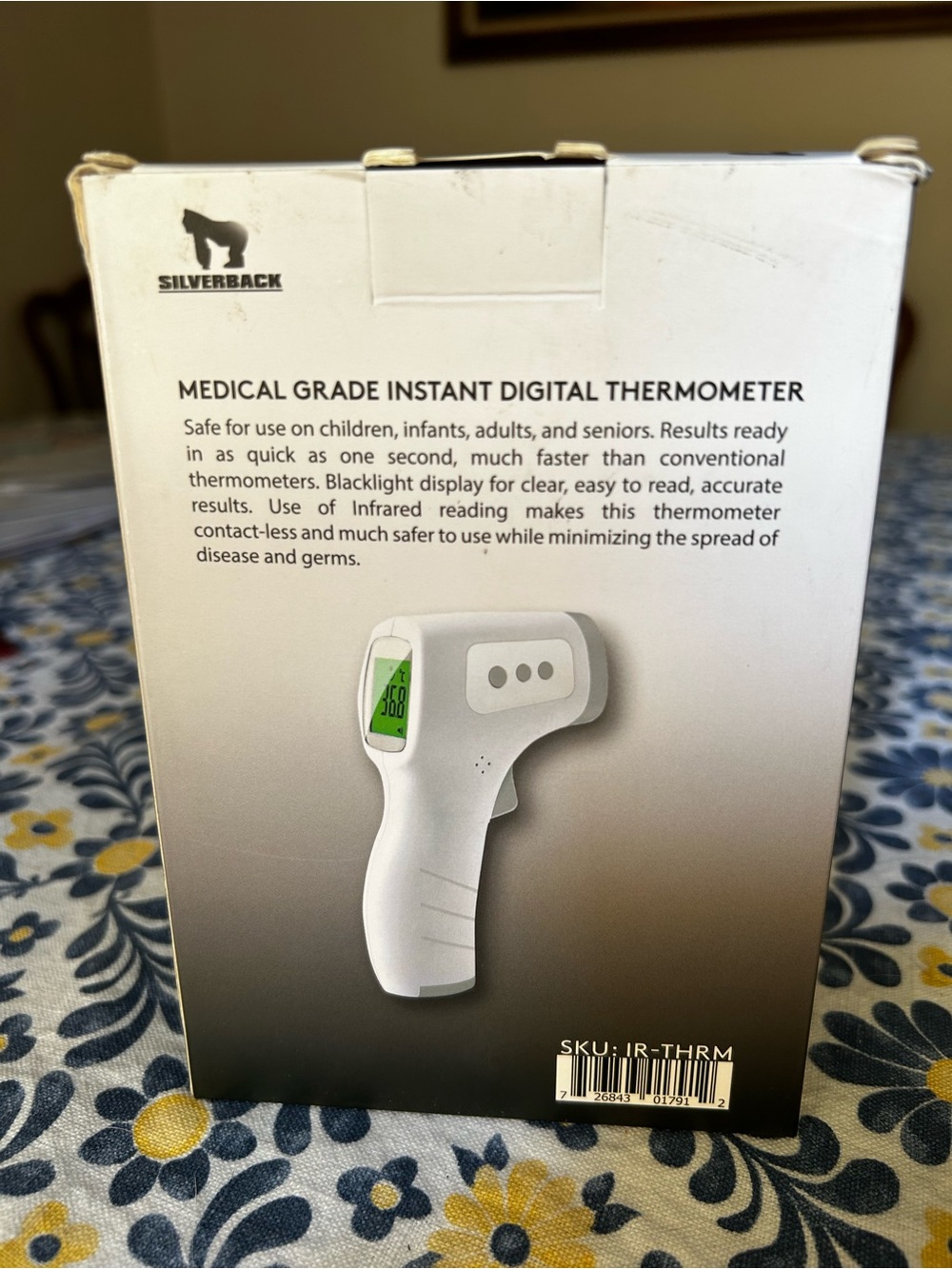 Non-Contact Infrared Forehead Thermometer — White - Picture 4 of 8